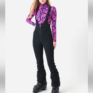 GOLDBERGH WOMEN'S PHOEBE SALOPETTE SKI BIB BLACK NWT size 10